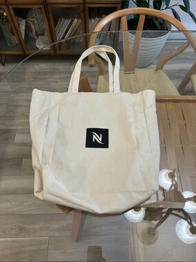 Nespresso Canvas Tote Bag with Black Logo